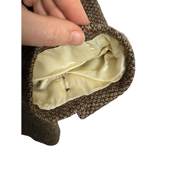 John Weitz Blazer Mens 44R Brown Wool Harris Tweed Sports Coat Career Jacket Vtg - Picture 10 of 11